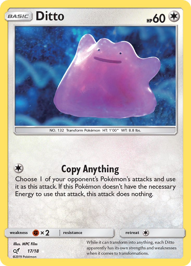Detective Pikachu Ditto #17/18